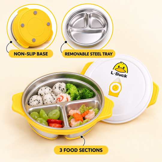Non-slip base and removable tray features