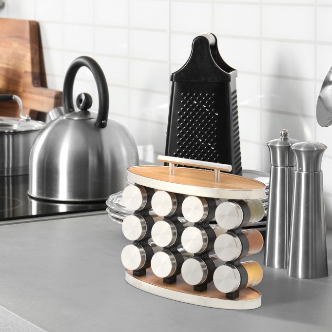 Spice Rack with Jars