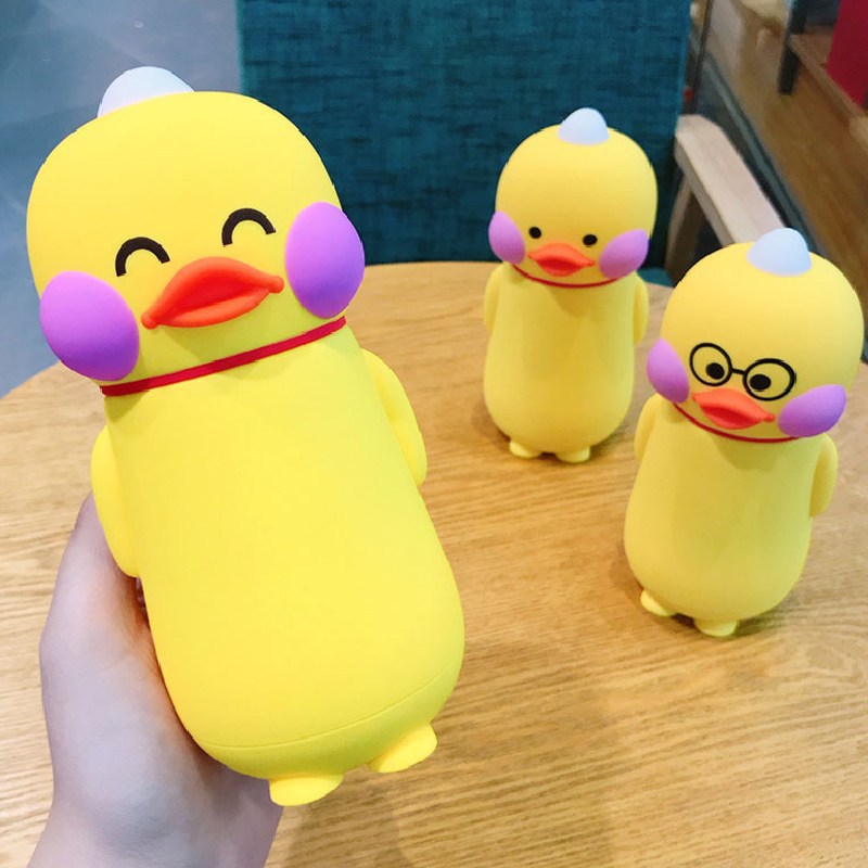 Cute Duck Silicone Bottle