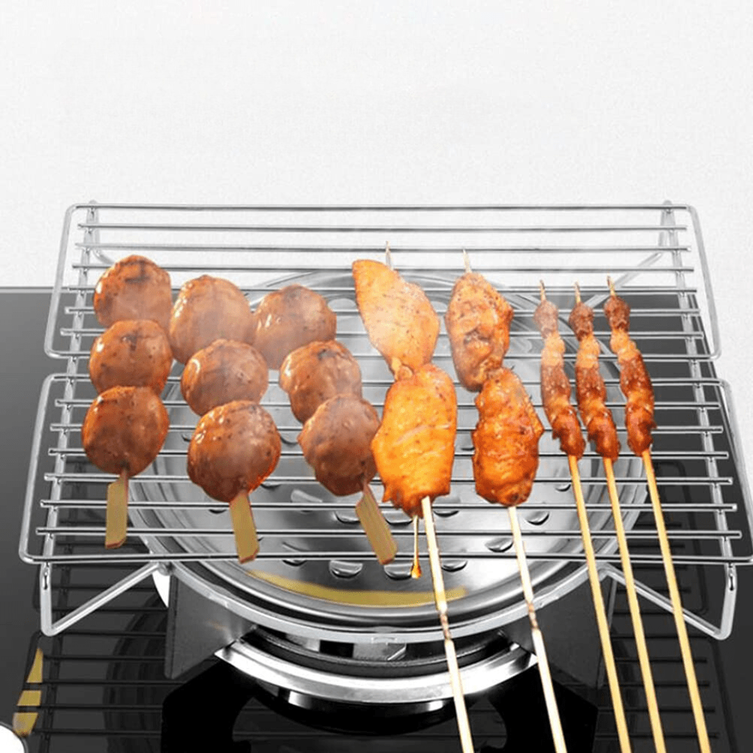 Portable Stainless Steel Grill Set