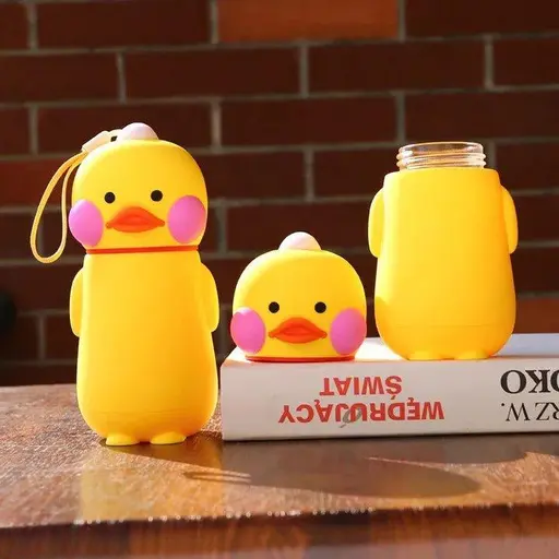 Cute Duck Silicone Bottle