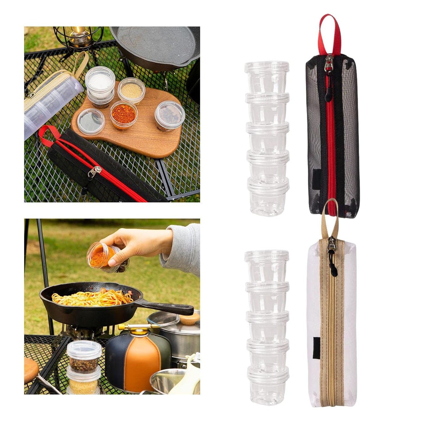 Stackable Spice & Dip Jars