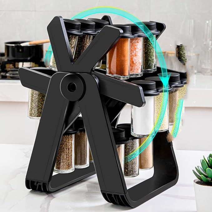 Rotating Seasoning Rack (12 Bottles)