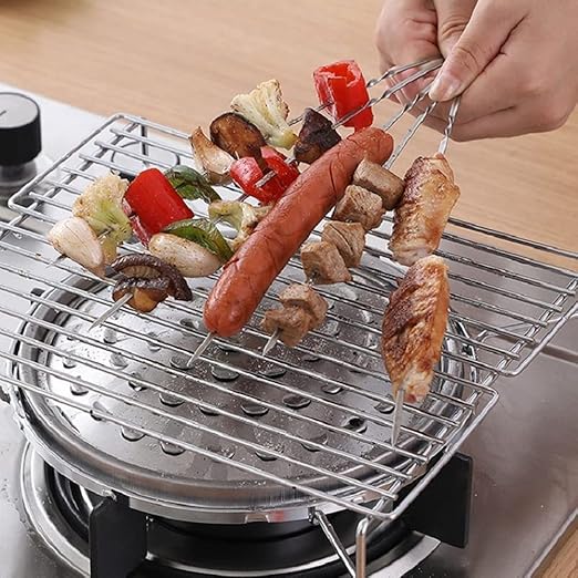 Portable Stainless Steel Grill Set