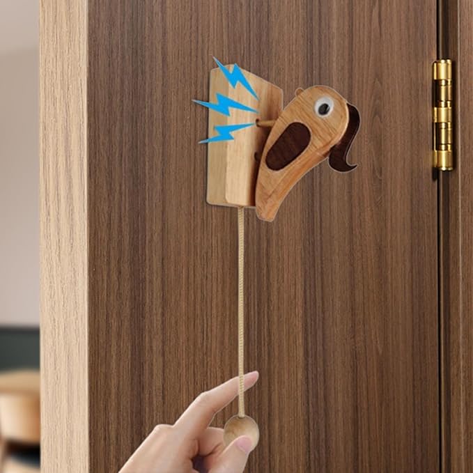 Wooden Bird Doorbell