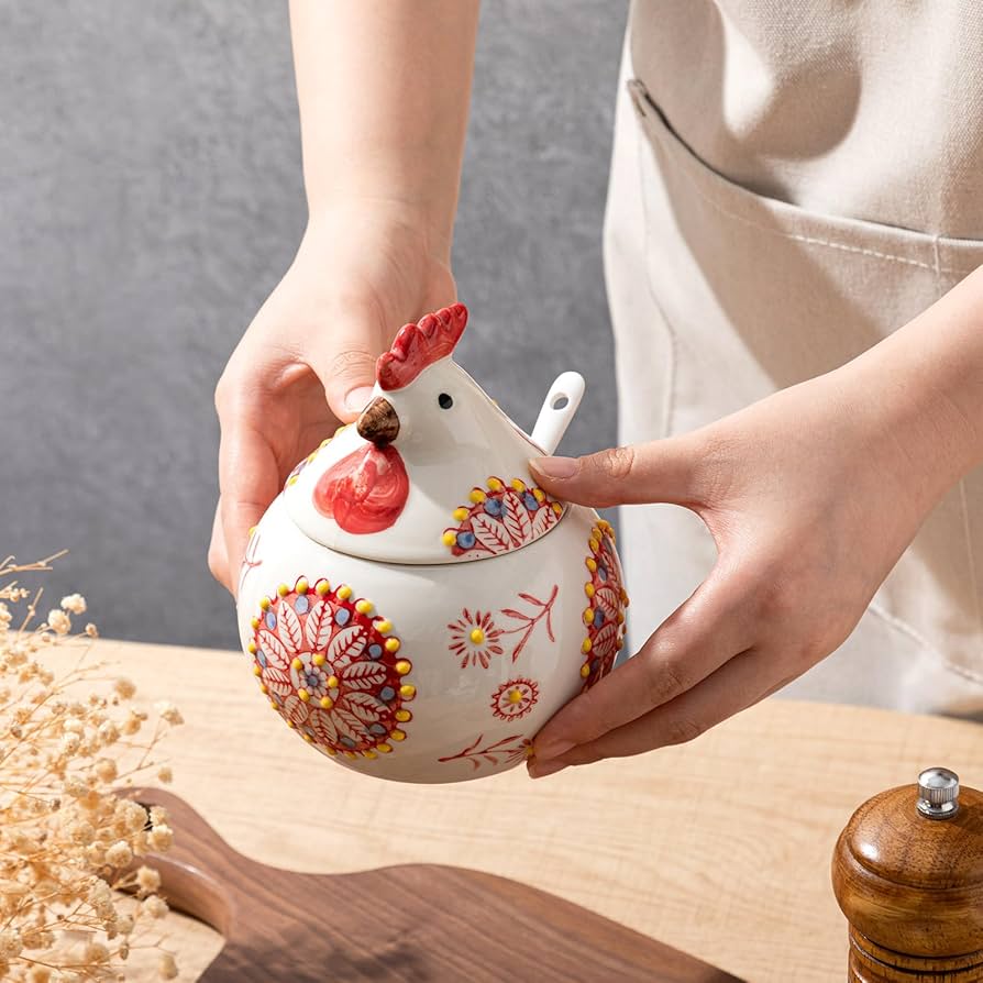 Vintage Hen Spice Jar