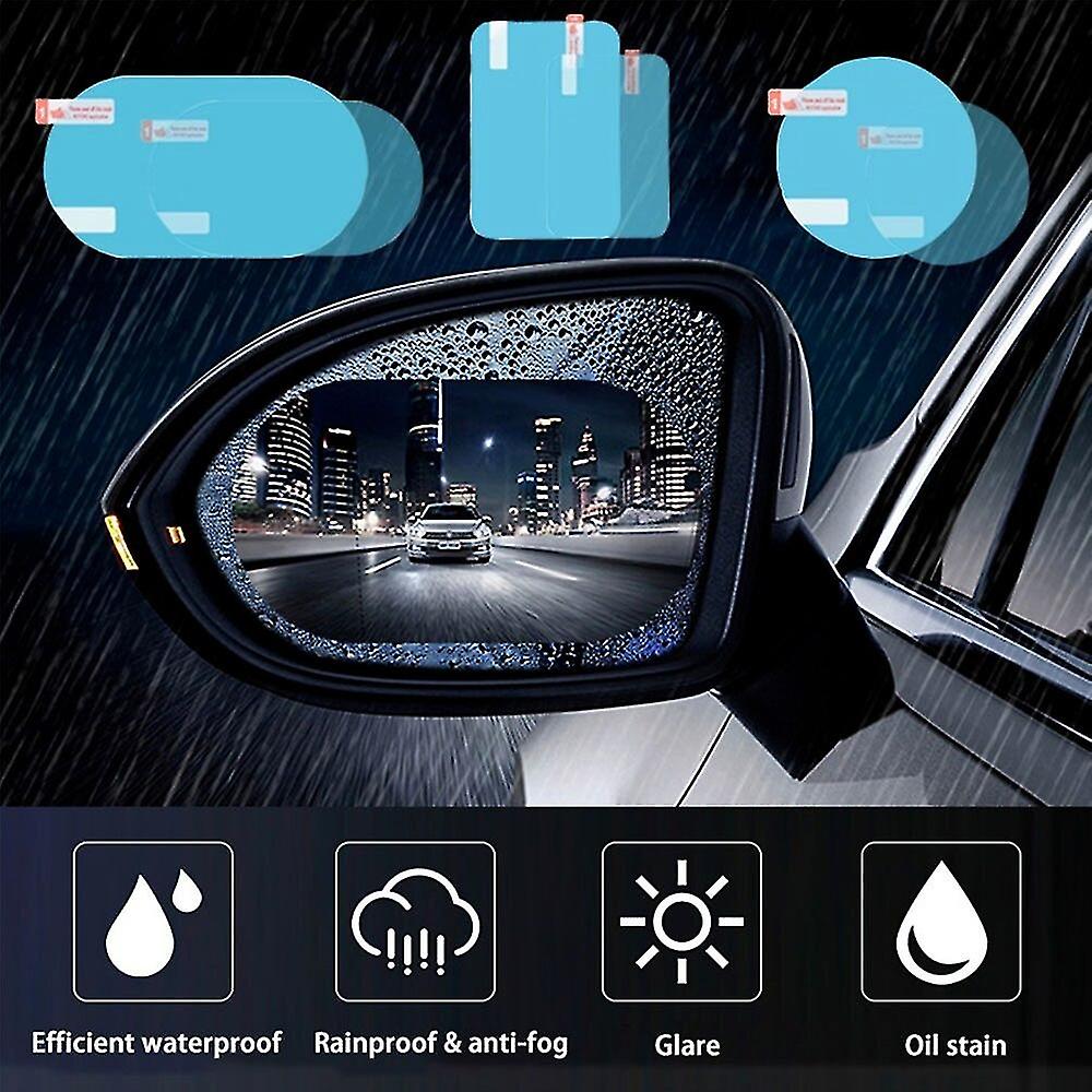 Side Mirror Protection Film (Square - 4 PCs + Oval - 4 PCs)