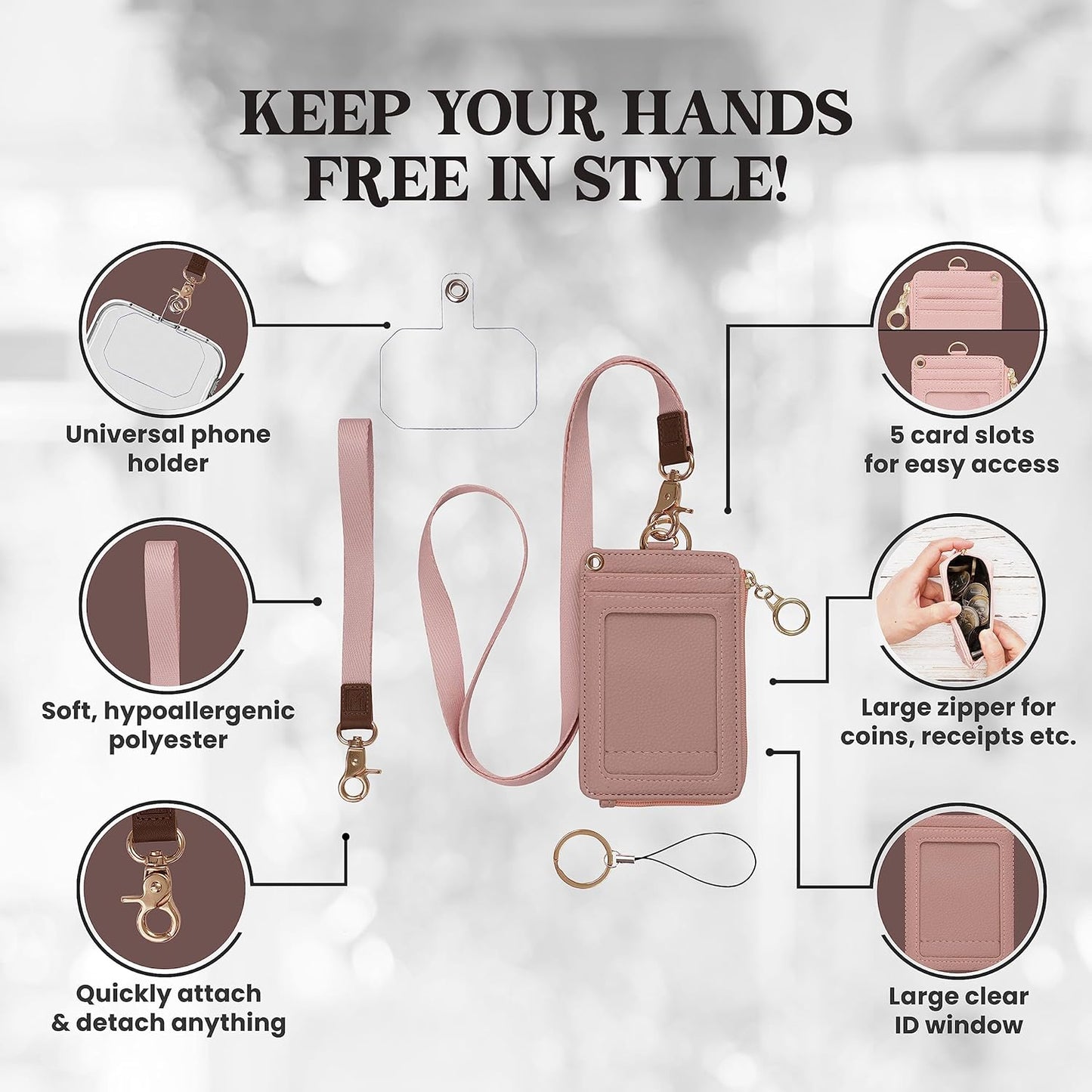 Multi-Use Womens Small Wallet