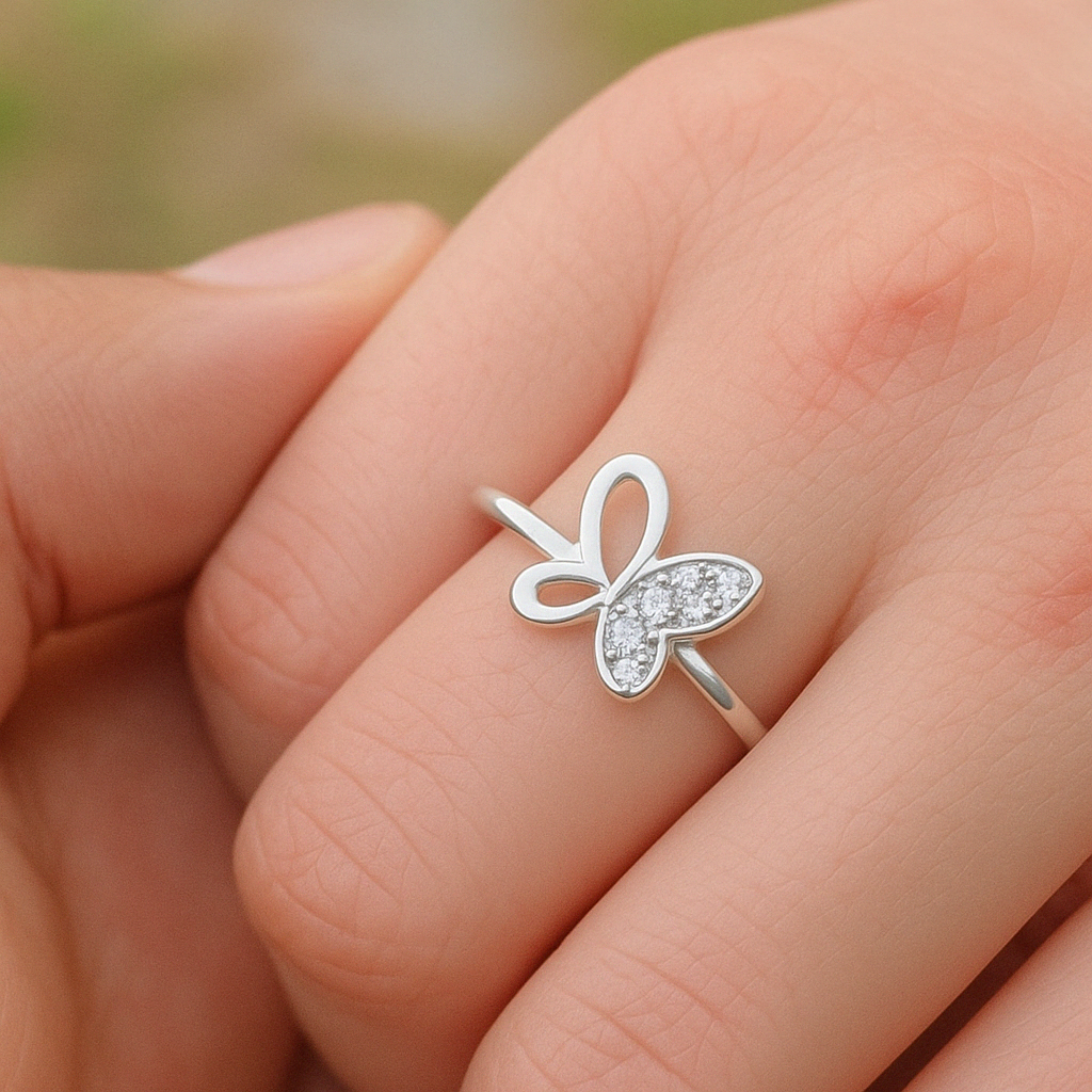 Butterfly Silver Ring