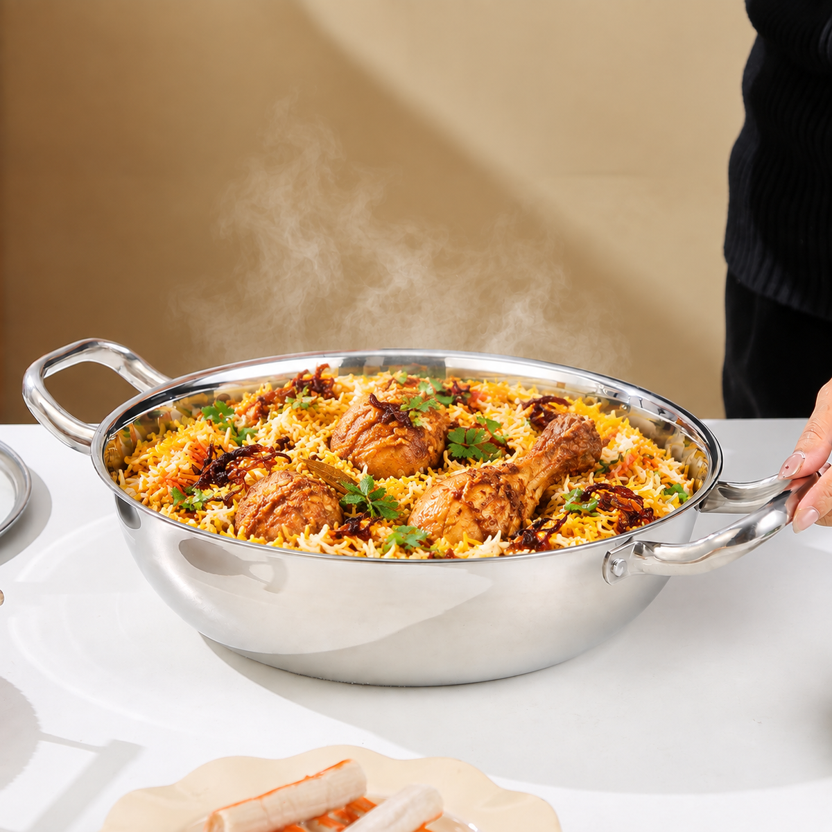 Steel Kadai Pan