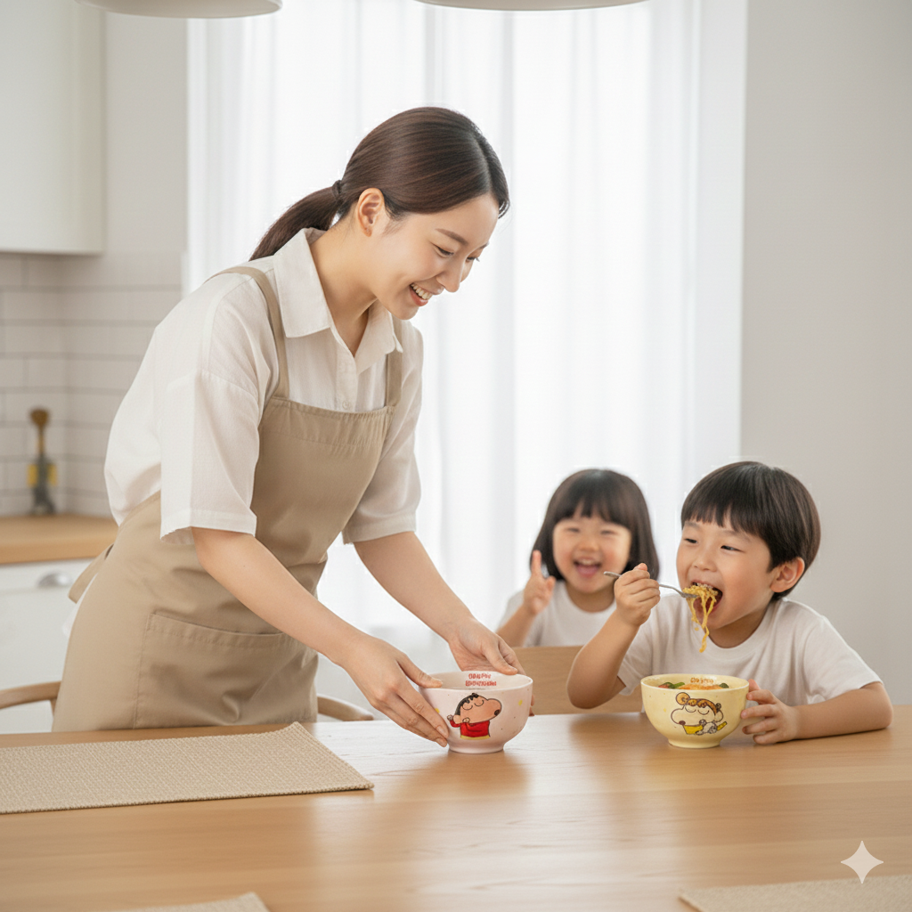 Shinchan Family Bowl Set