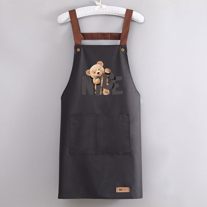 Bear Design Waterproof Apron