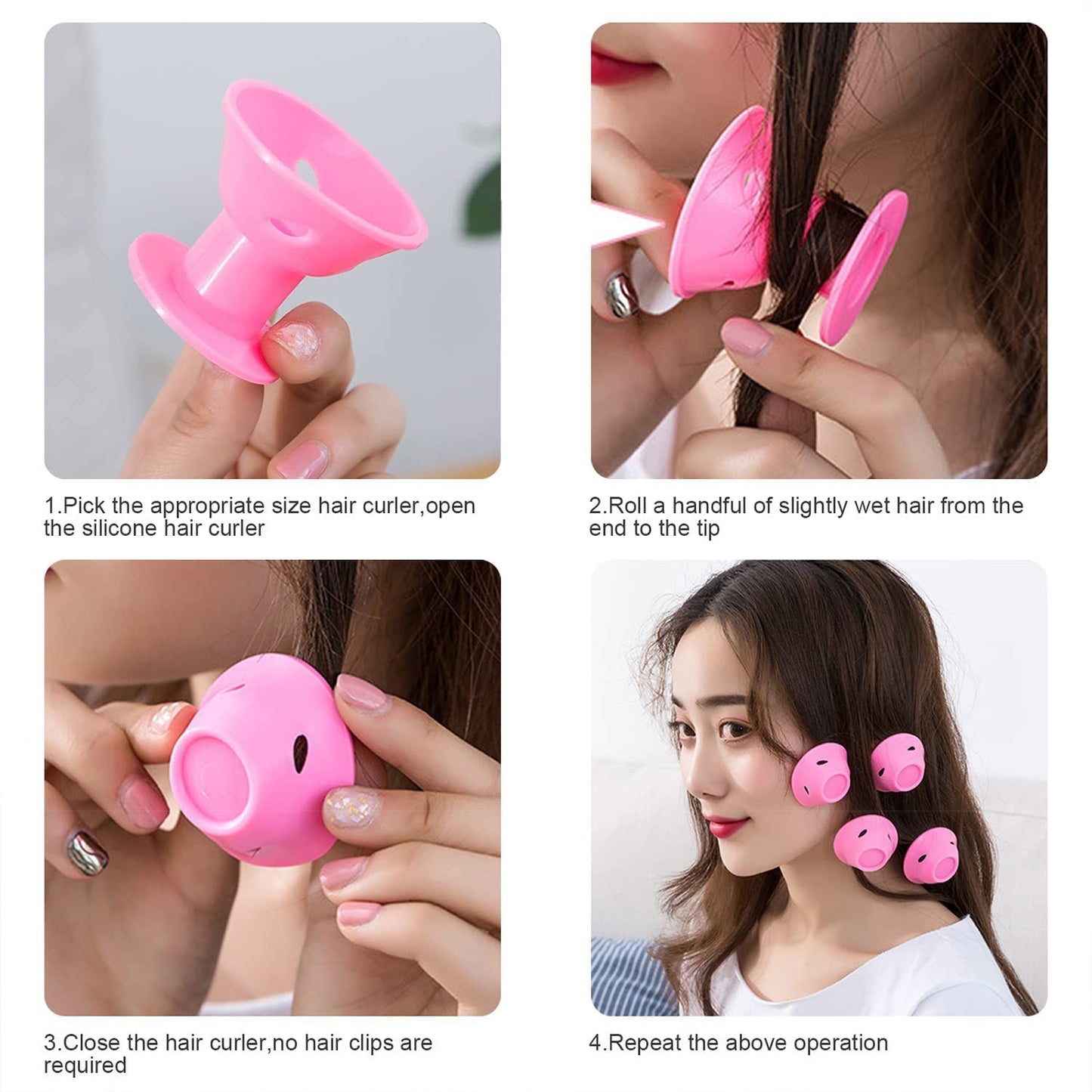 Silicone Curlers(Pack of 20)