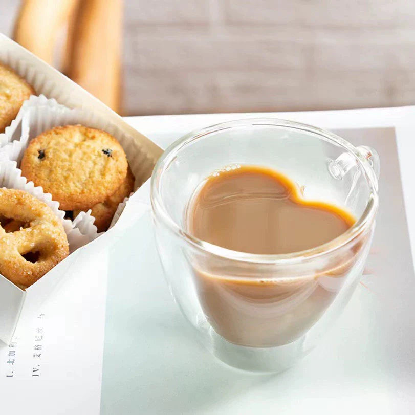 Heart Shaped Double Layer Cup