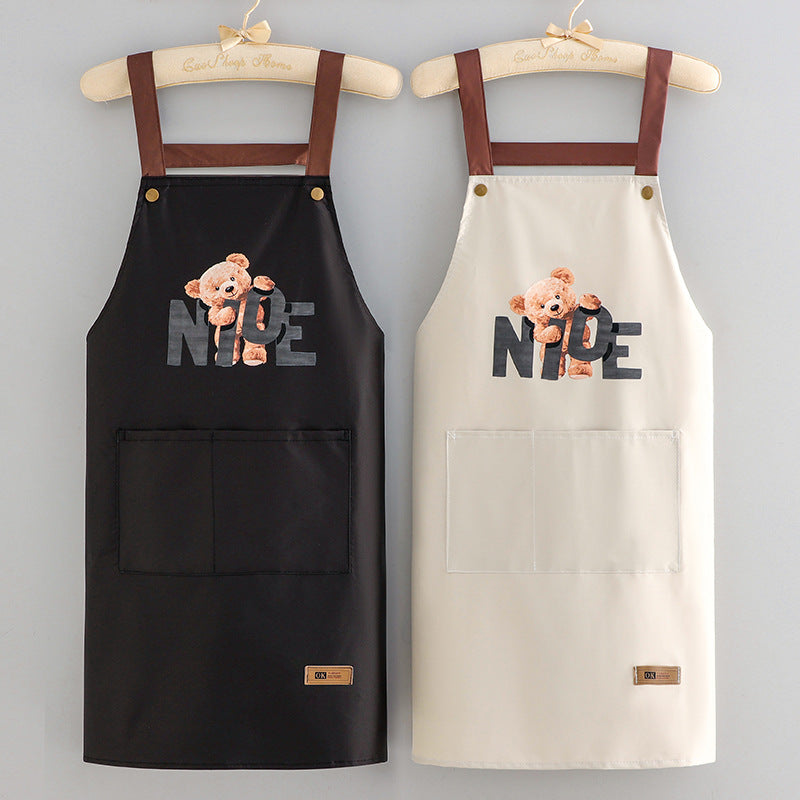 Bear Design Waterproof Apron