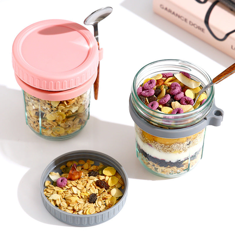 Portable Jar with Lid & Spoon