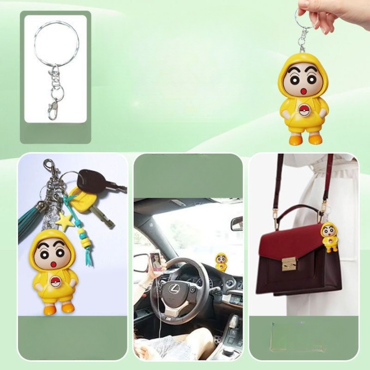 Shin-chan Keychain & Phone Buddy Holder( 2 Pcs Keychain+ 1 pc Phone holder )