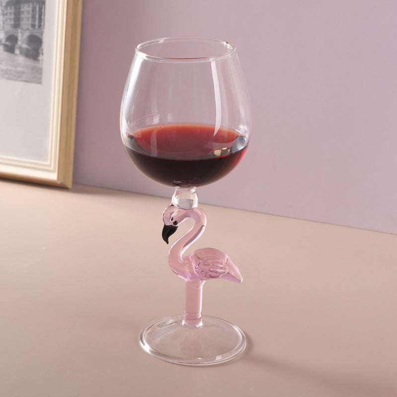 Flamingo Drink Glass