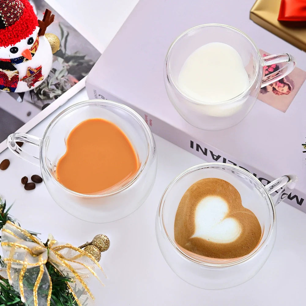Heart Shaped Double Layer Cup