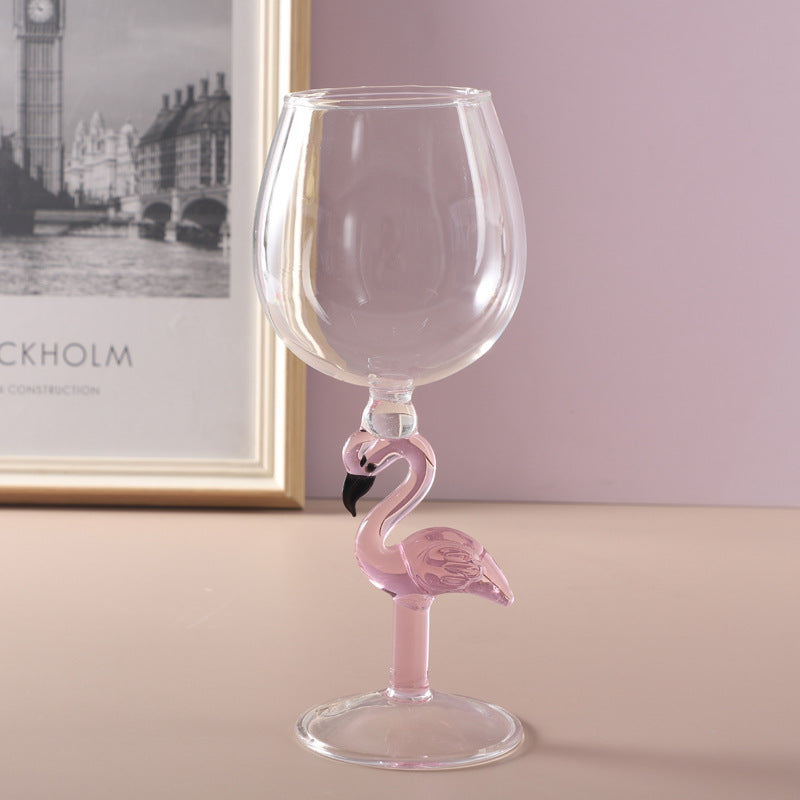 Flamingo Drink Glass