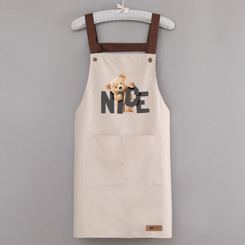 Bear Design Waterproof Apron