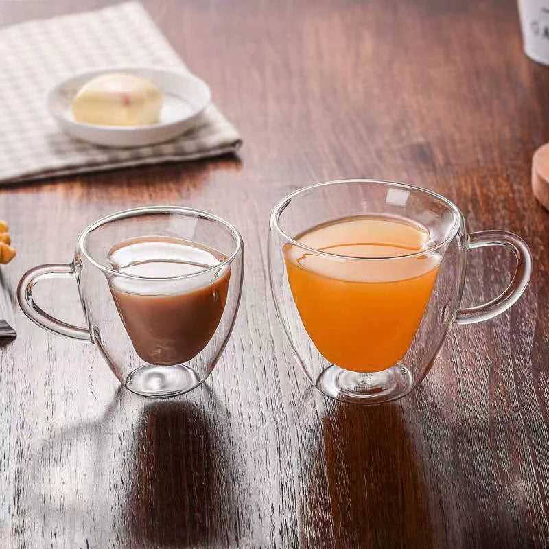 Heart Shaped Double Layer Cup
