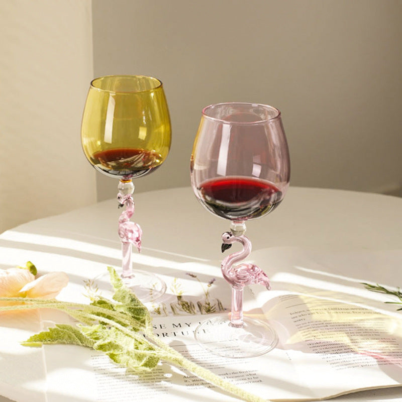 Flamingo Drink Glass