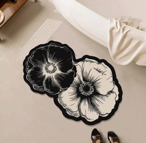 Floral Absorbent Mat