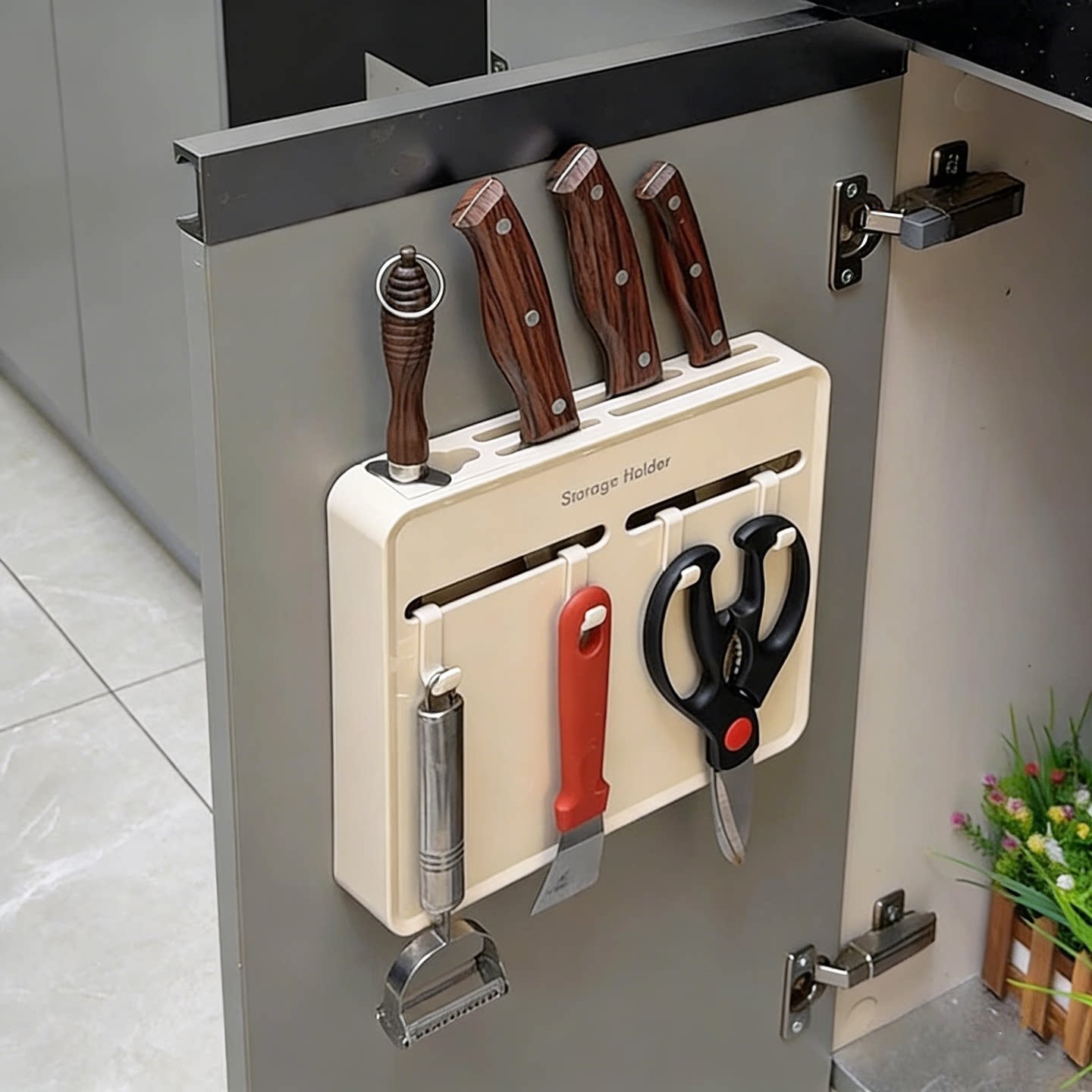 Wall-Mounted Knife Storage Holder