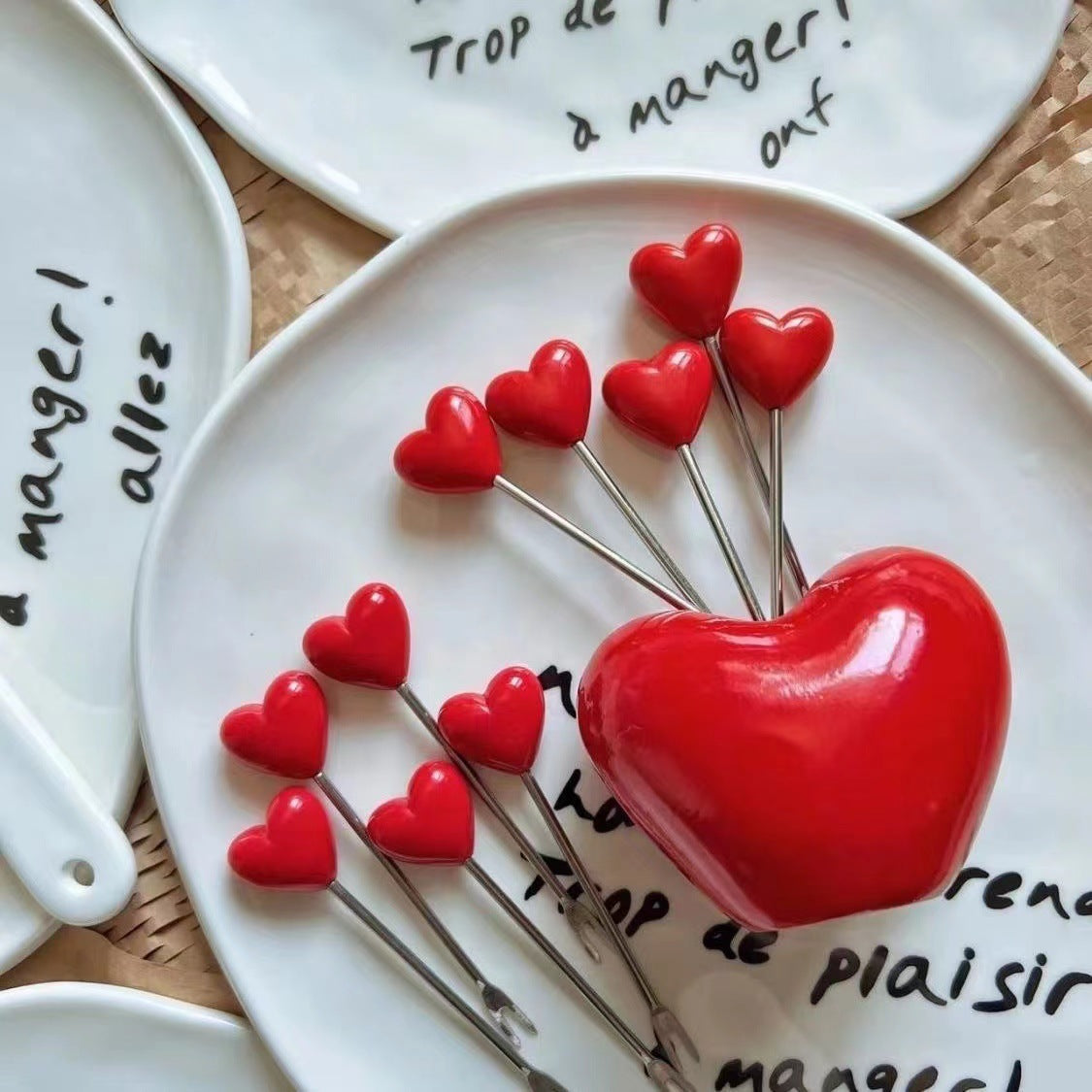 Heart shaped Fruit Fork