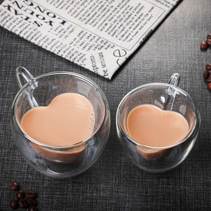 Heart Shaped Double Layer Cup
