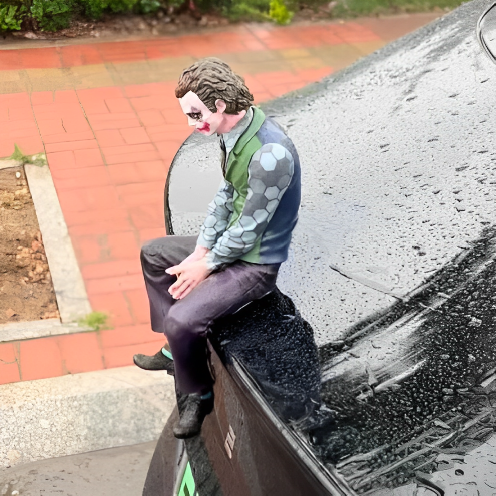 Joker Car Bumper Ornament