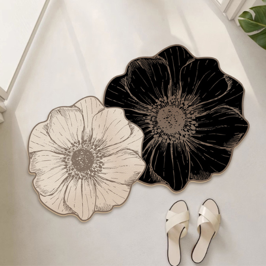 Floral Absorbent Mat
