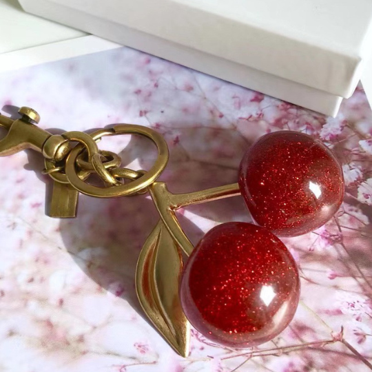 Cherry Charm Keychain