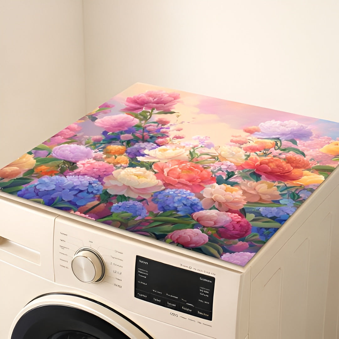 Floral Washing Machine Mat