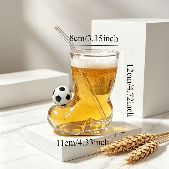 Boot-Shaped Drink Glass
