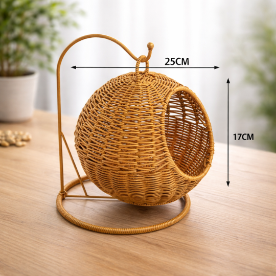Handwoven hanging Fruit Basket