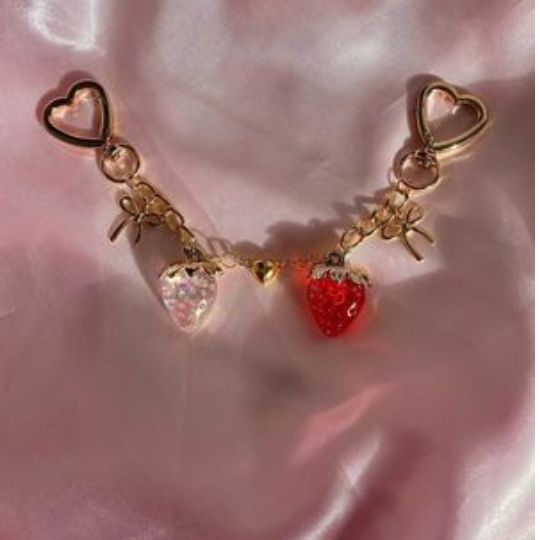 Heart Charm Keychain (Pack of 2)