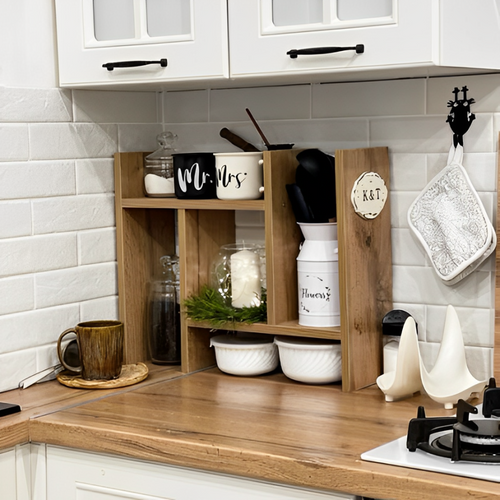 Wooden Standing Spice Rack