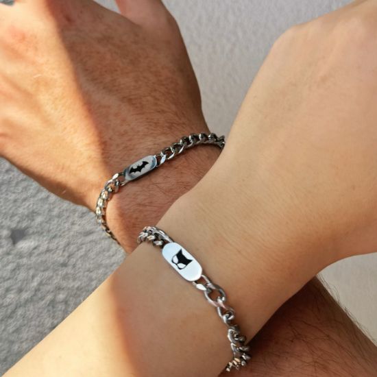 Batman & Cat woman Couple Bracelets
