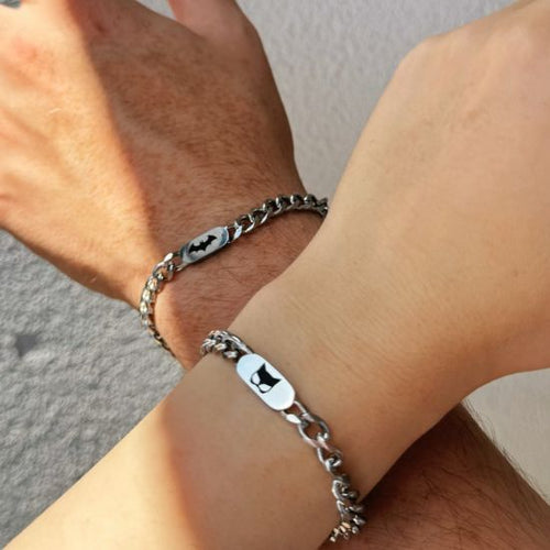 Batman & Cat woman Couple Bracelets