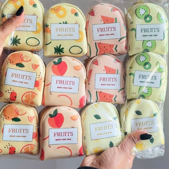 Fruit Keychain Purse (2 Pieces)