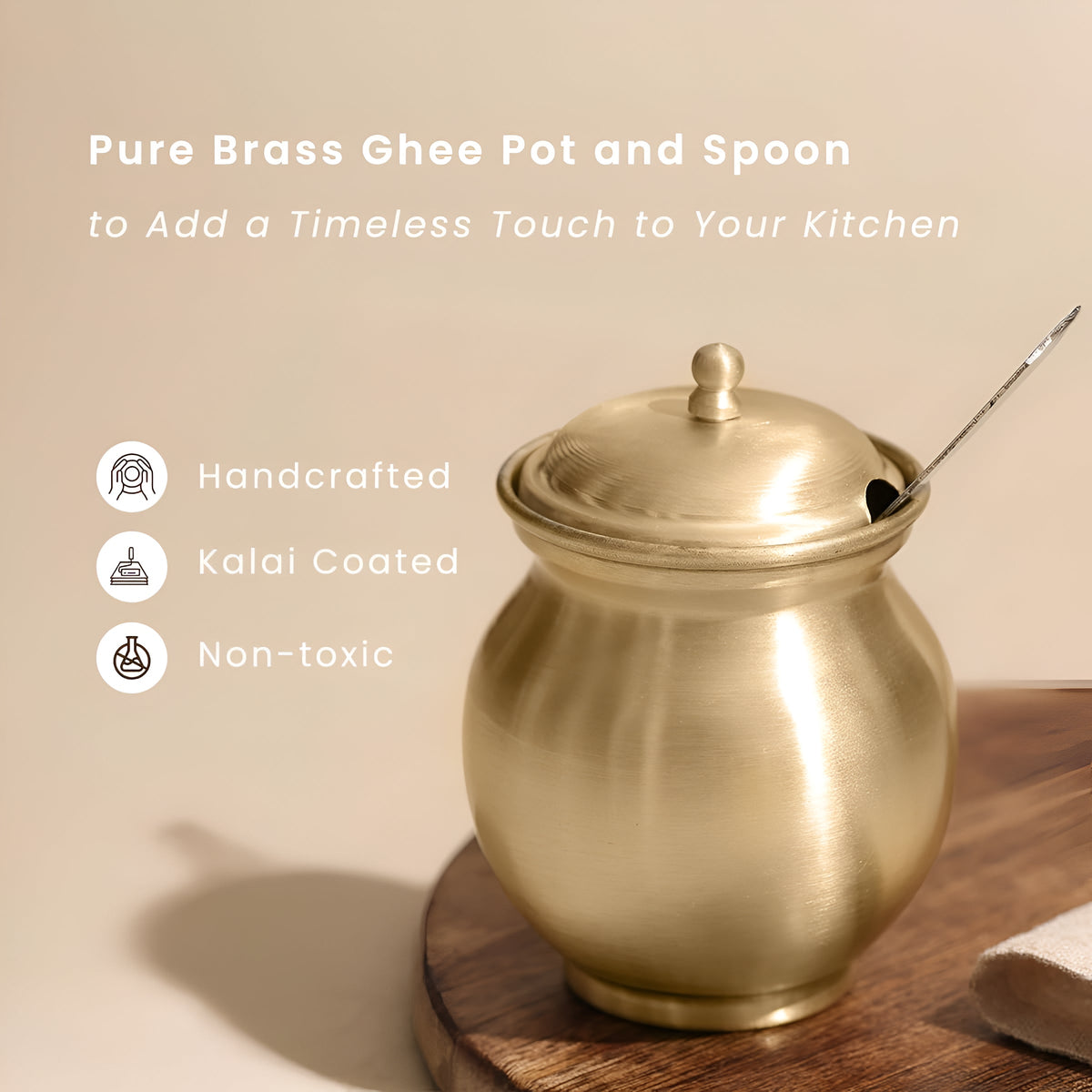 Golden Ghee Pot