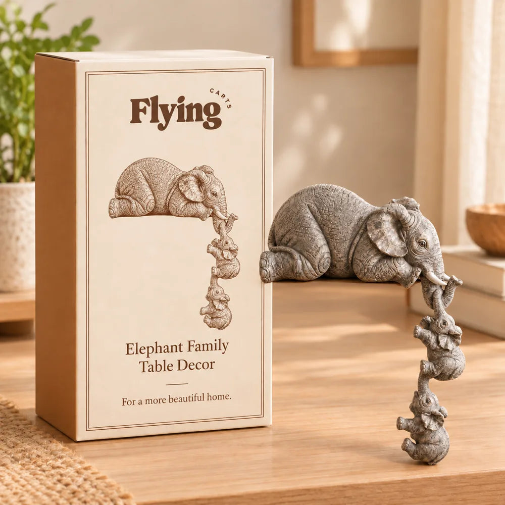 Mother & Baby Elephant Figurine — view 6