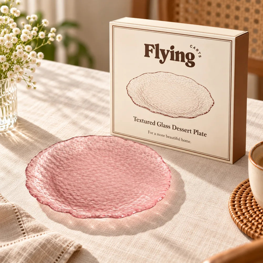 Blush Glacier Round Dessert Plates (Small Pink Plate) — view 6