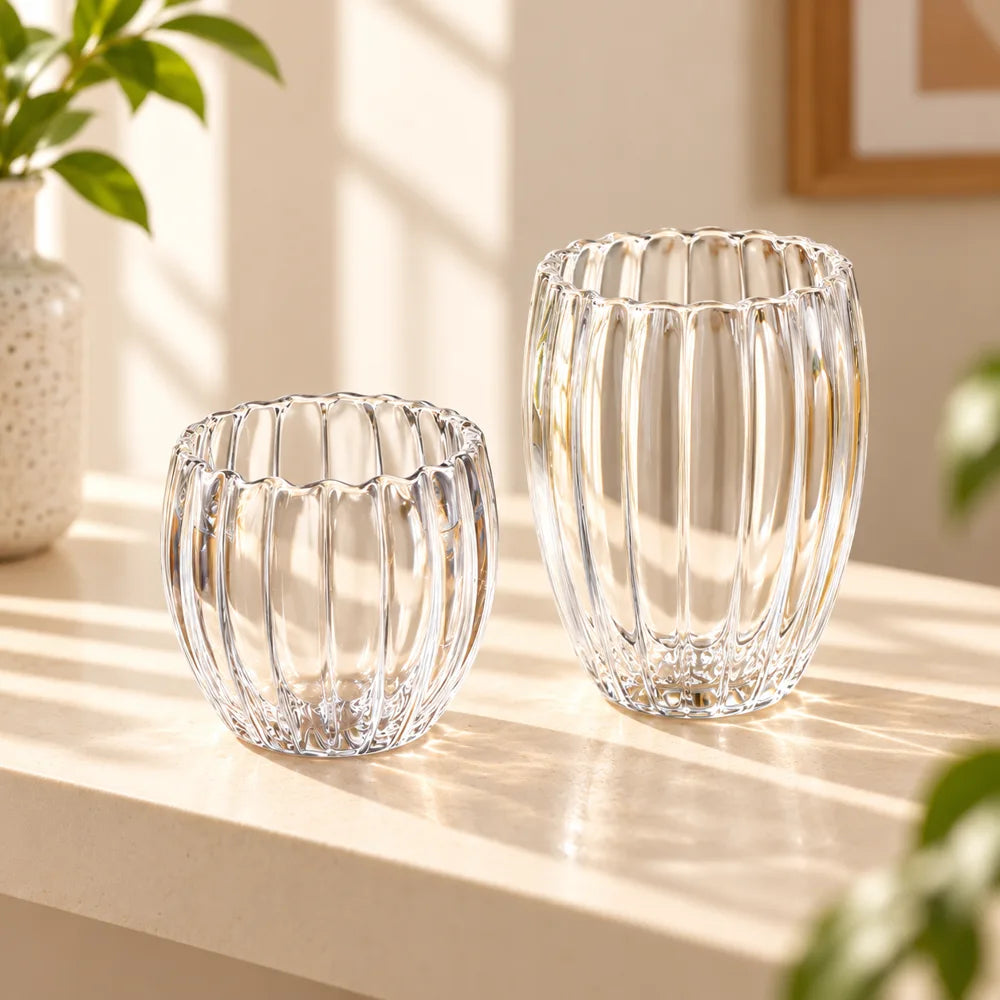 Ribbed Double-Wall Oval Glass (250 ml) — view 6