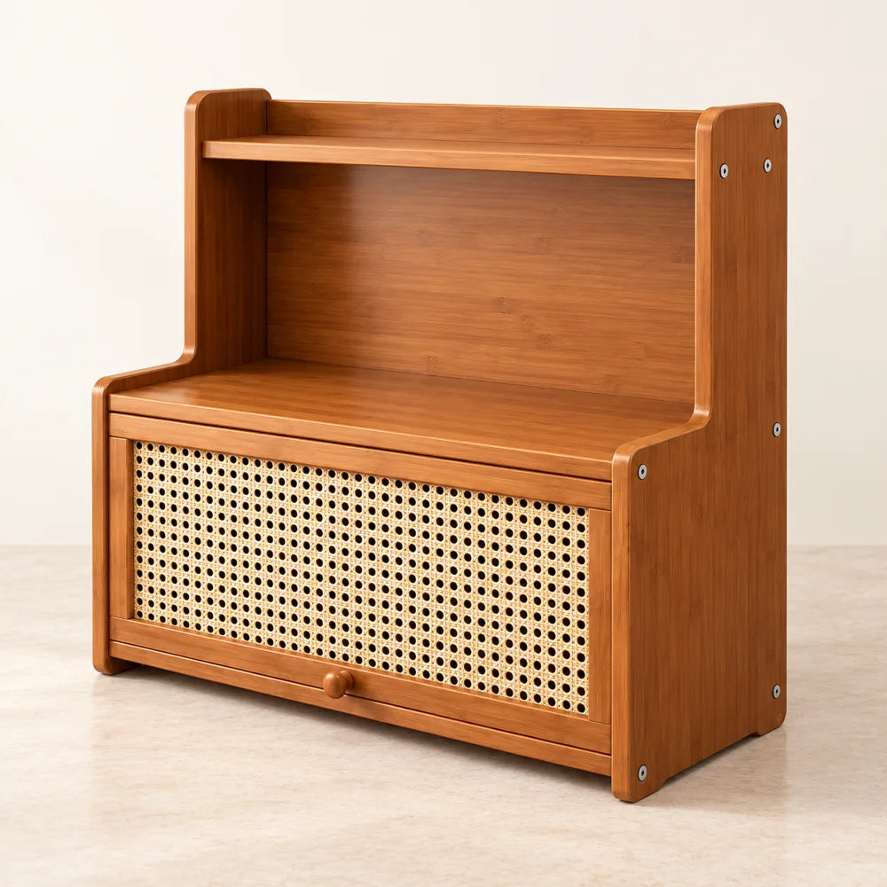 Woven door Corner Cup Cabinet (35 cm) — view 6