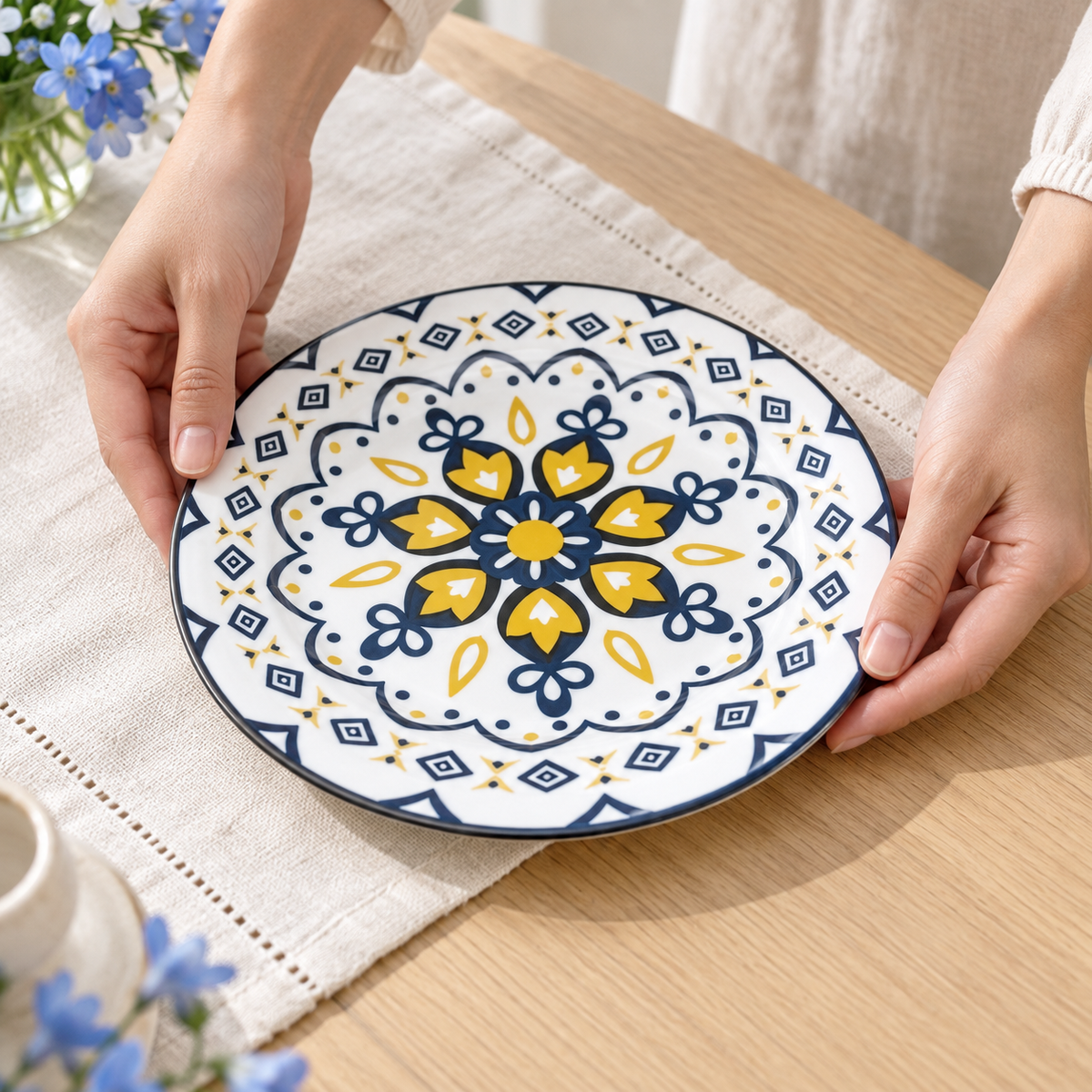 Floral Charm Plates — table setting