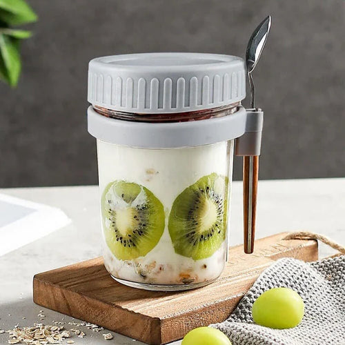 Portable Jar with Lid & Spoon