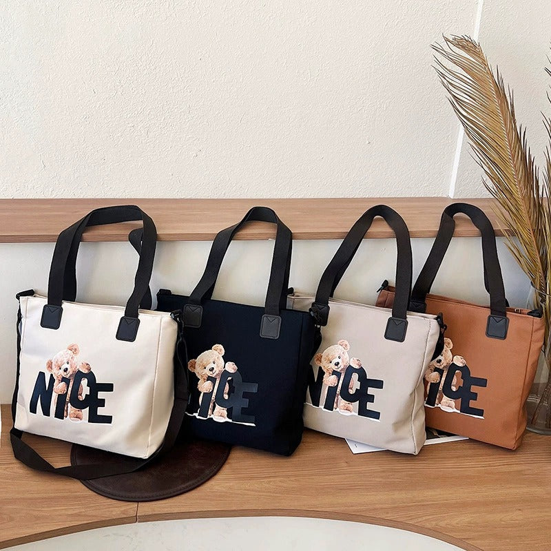 Bear Print Shoulder Bag